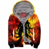 Blood And Death Zip-Fleece-Hoodie