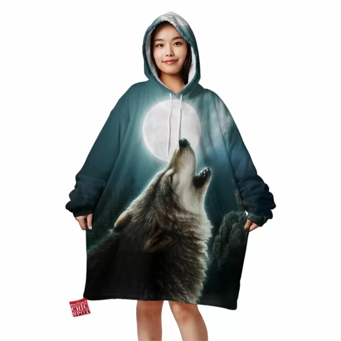 Lunar Wolf Blanket Hoodie