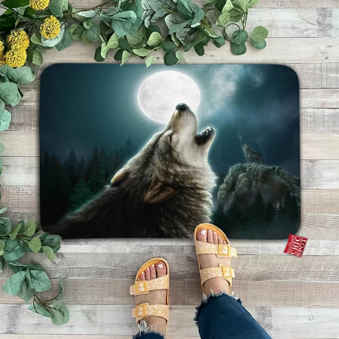 Lunar Wolf Doormat