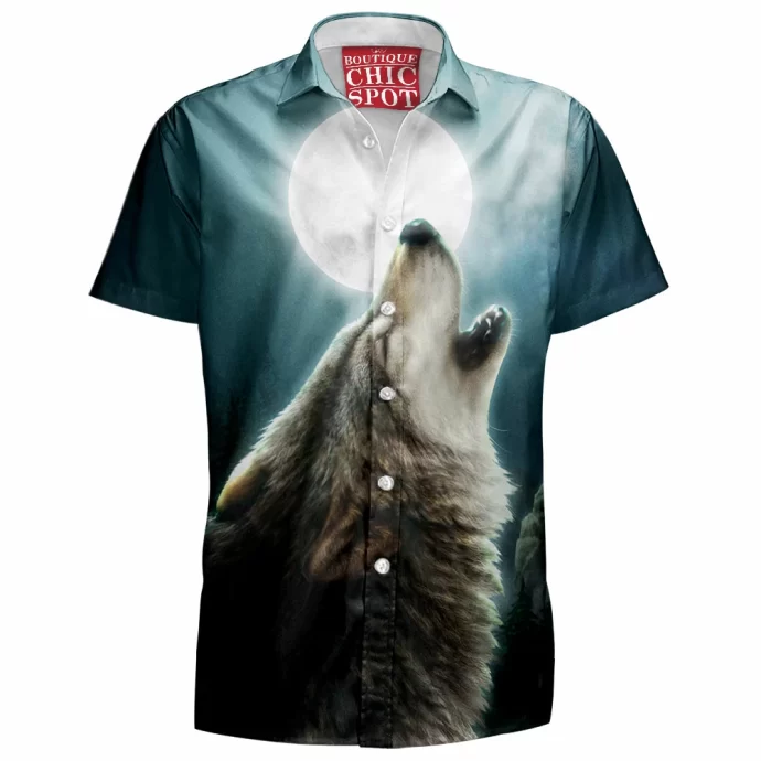 Lunar Wolf Hawaiian Shirt