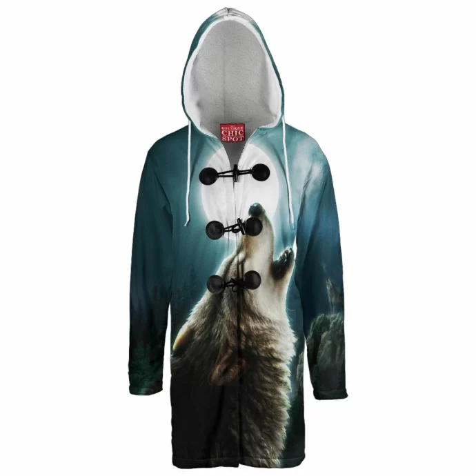 Lunar Wolf Hooded Cloak Coat