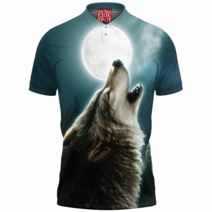 Lunar Wolf Polo Shirt