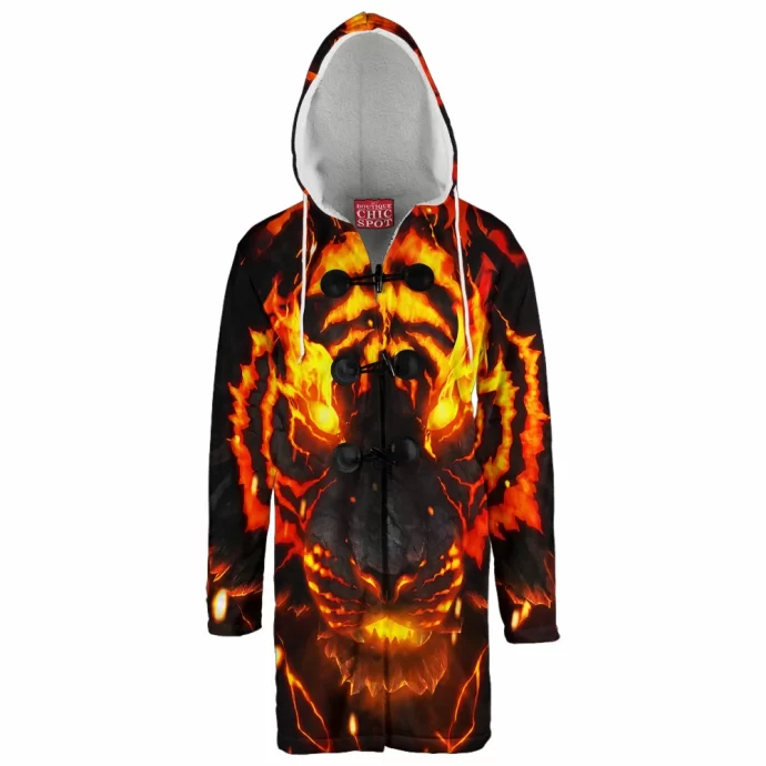 Soul Of Fire Tiger Hooded Cloak Coat