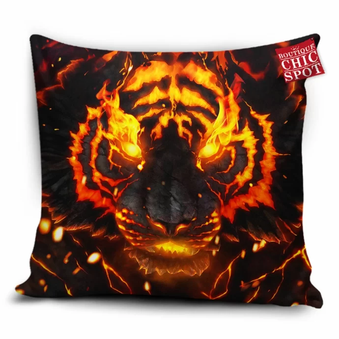 Soul Of Fire Tiger Pillow Cover