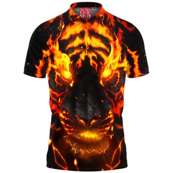 Soul Of Fire Tiger Polo Shirt