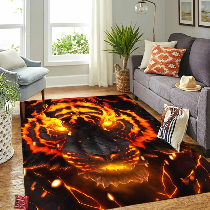 Soul Of Fire Tiger Rectangle Rug