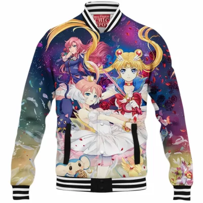Anime Baseball-Jacket, Sailor Moon Baseball-Jacket