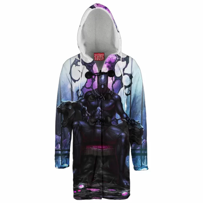 Black Panther Hooded Cloak Coat