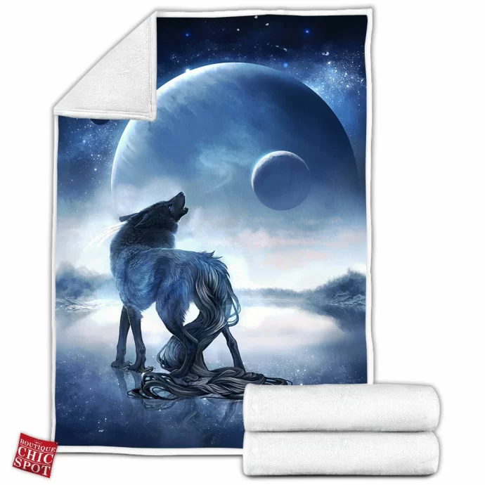 Wolf Fleece Blanket