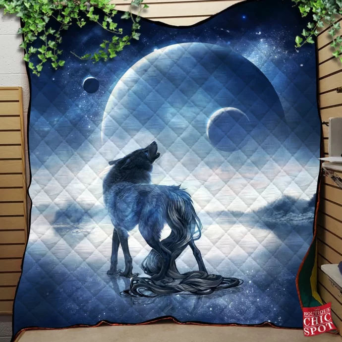 Wolf Quilt Blanket