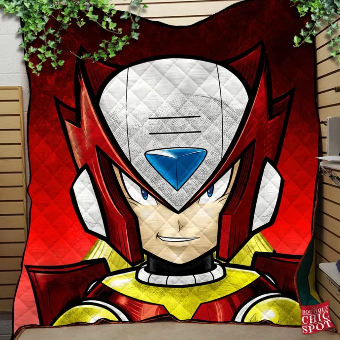 Mega Man Zero Quilt Blanket