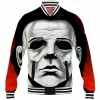 Halloween Baseball-Jacket, Horror Baseball-Jacket, Michael Myers Baseball-Jacket