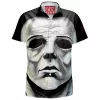 Halloween Hawaiian-Shirt, Horror Hawaiian-Shirt, Michael Myers Hawaiian-Shirt