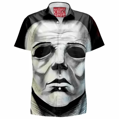 Halloween Hawaiian-Shirt, Horror Hawaiian-Shirt, Michael Myers Hawaiian-Shirt