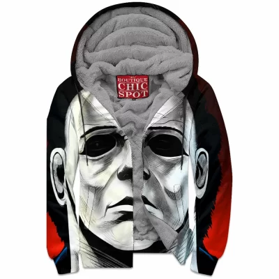 Halloween Zip-Fleece-Hoodie, Horror Zip-Fleece-Hoodie, Michael Myers Zip-Fleece-Hoodie