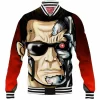 Sci-Fi Baseball-Jacket, T-800 Baseball-Jacket, The Terminator Baseball-Jacket