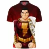 Comic Polo Shirt, Shazam Polo Shirt