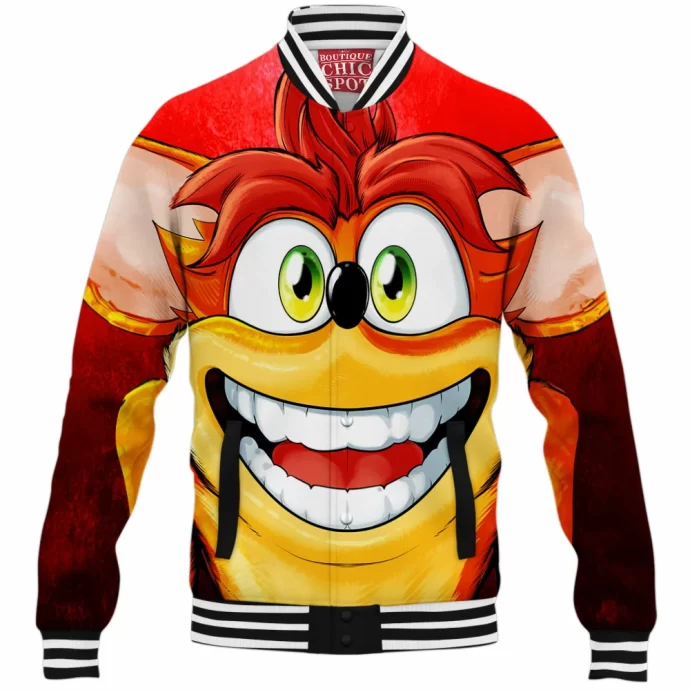 Crash Bandicoot Baseball Jacket