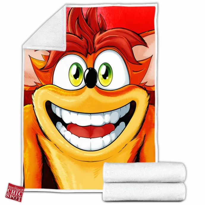 Crash Bandicoot Fleece Blanket