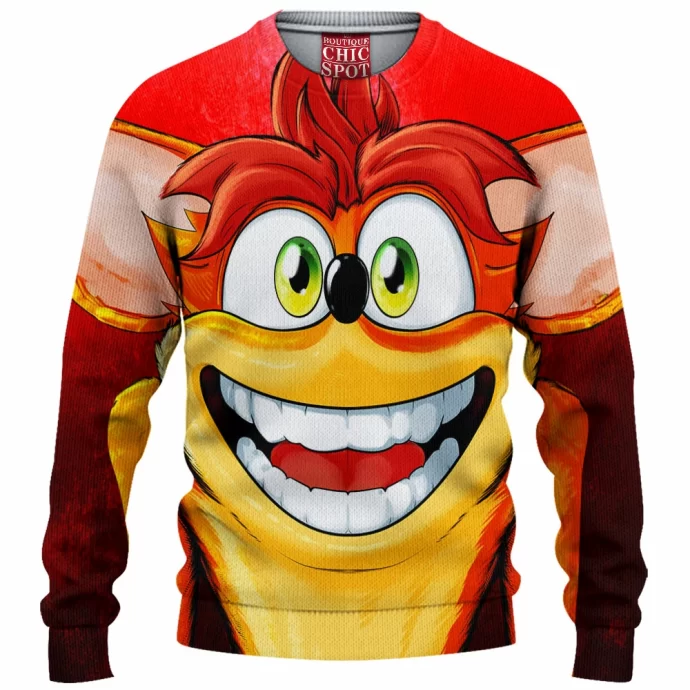 Crash Bandicoot Knitted Sweater