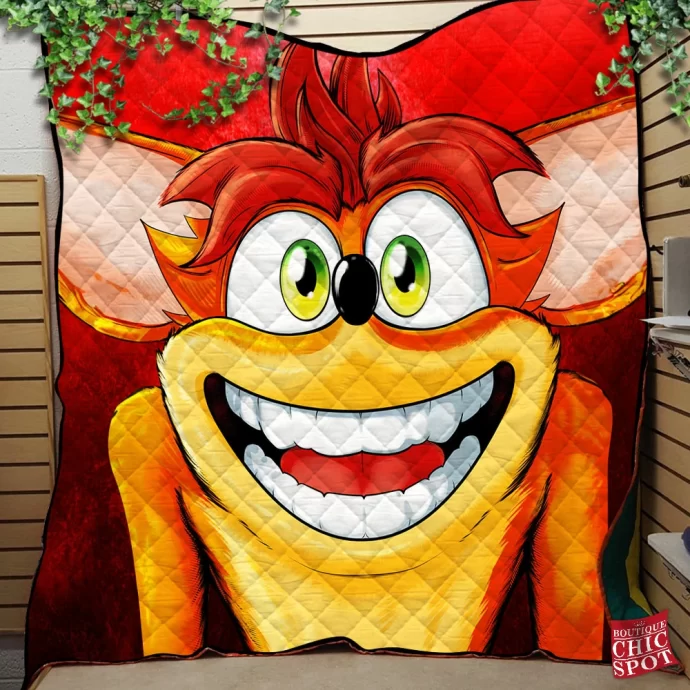 Crash Bandicoot Quilt Blanket