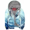 Anime Zip-Fleece-Hoodie, Dragonair Zip-Fleece-Hoodie, Pokemon Zip-Fleece-Hoodie