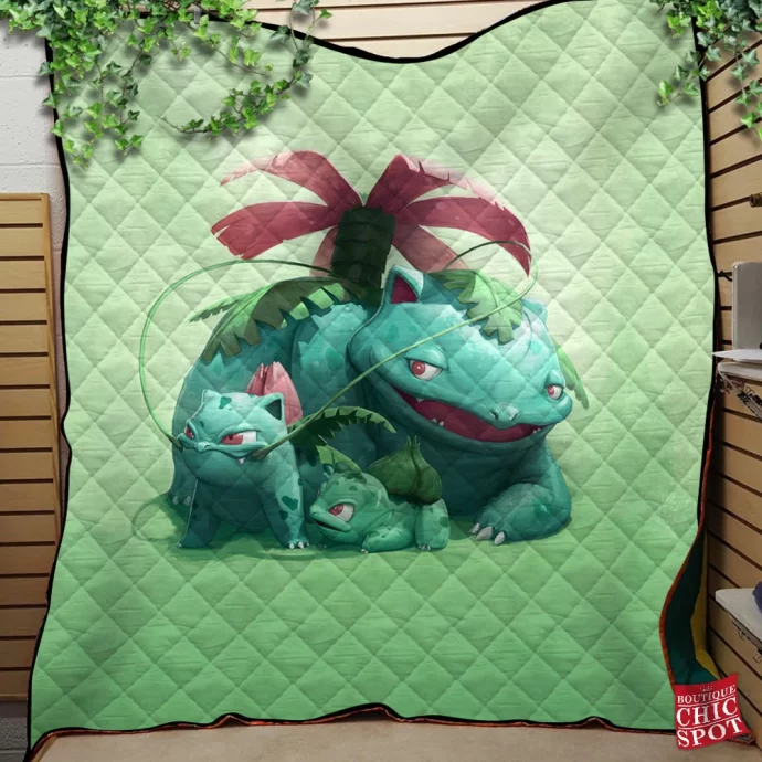 Venusaur Quilt Blanket