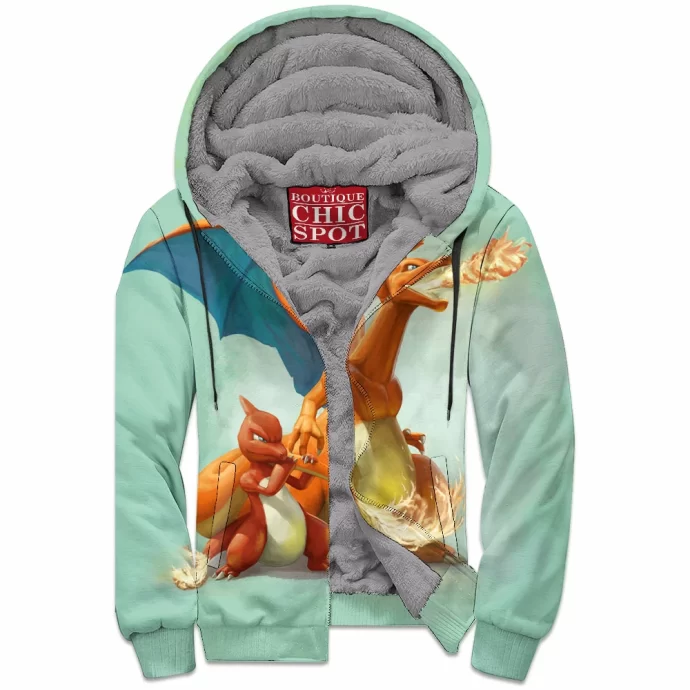 Charizard Zip Fleece Hoodie