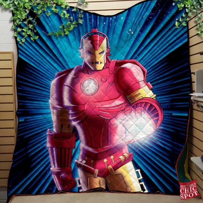 Iron Man Quilt Blanket