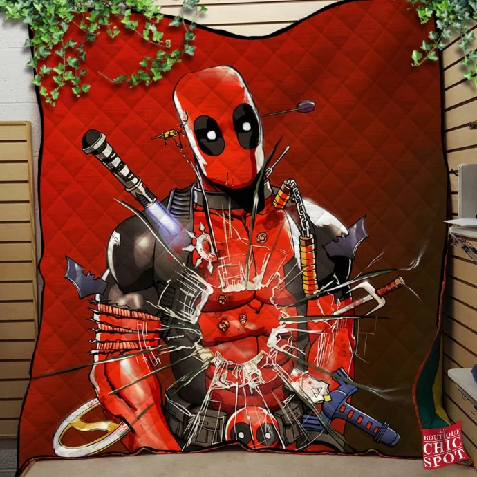 Deadpool Quilt Blanket