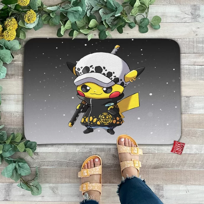 Pikachu Trafalgar D. Water Law Doormat