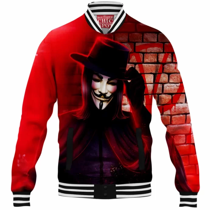 V For Vendetta Baseball Jacket