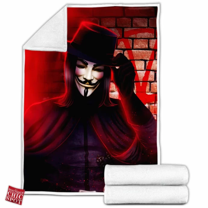 V For Vendetta Fleece Blanket