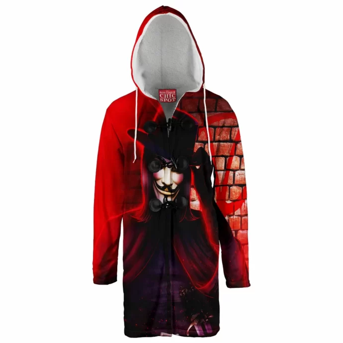 V For Vendetta Hooded Cloak Coat