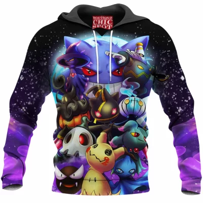 Anime Hoodie, Ghost Pokemon Hoodie