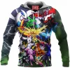 Anime Fleece-Hoodie, Pokemon Fleece-Hoodie