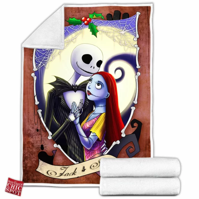 Jack Sally Fleece Blanket