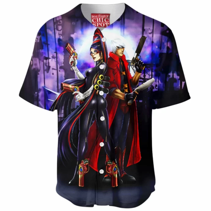 Bayonetta And Dante Baseball Jersey