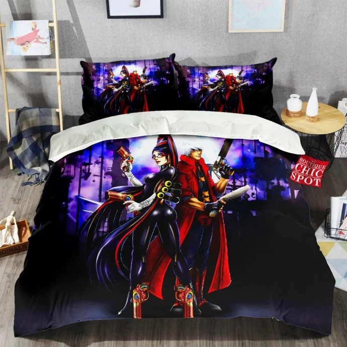 Bayonetta And Dante Bedding Set