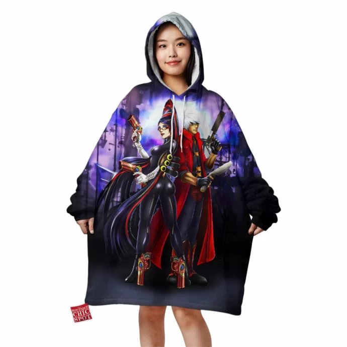 Bayonetta And Dante Blanket Hoodie