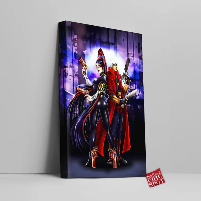 Bayonetta And Dante Canvas Wall Art