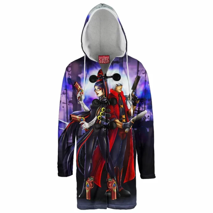 Bayonetta And Dante Hooded Cloak Coat