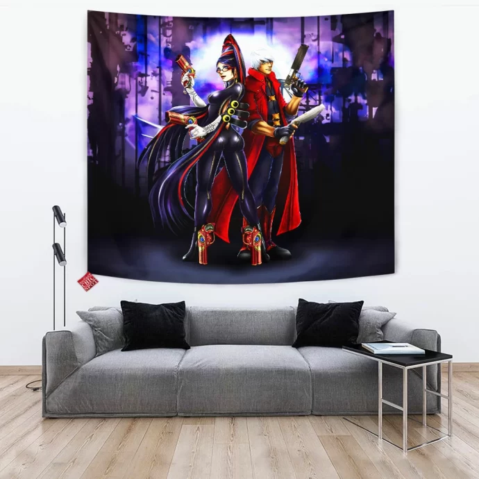 Bayonetta And Dante Tapestry