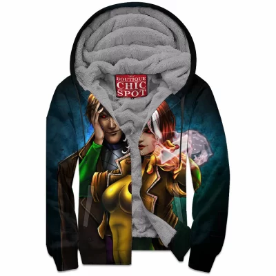 Comic Zip-Fleece-Hoodie, Rogue Zip-Fleece-Hoodie