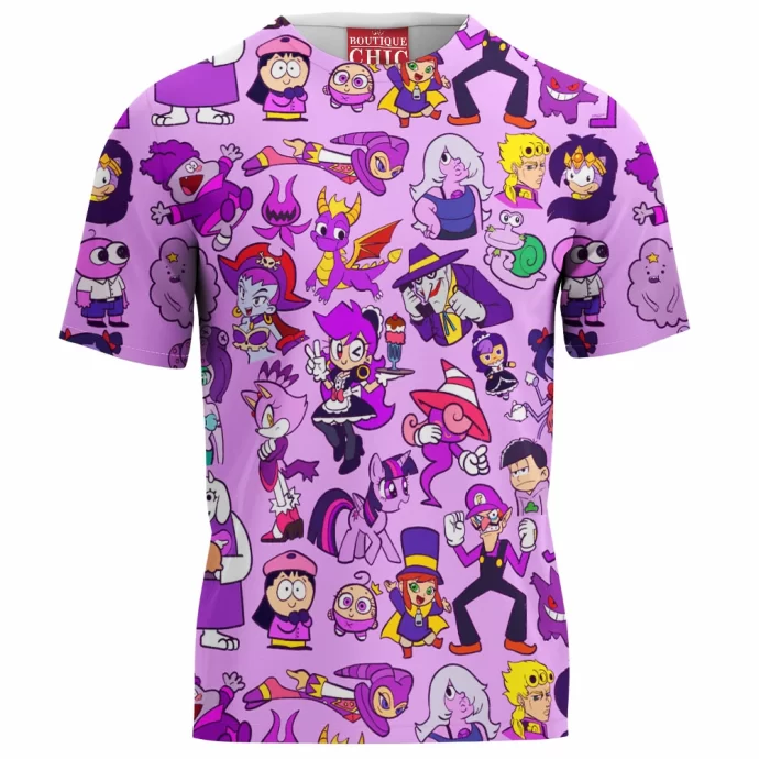 Purple Characters T-Shirt