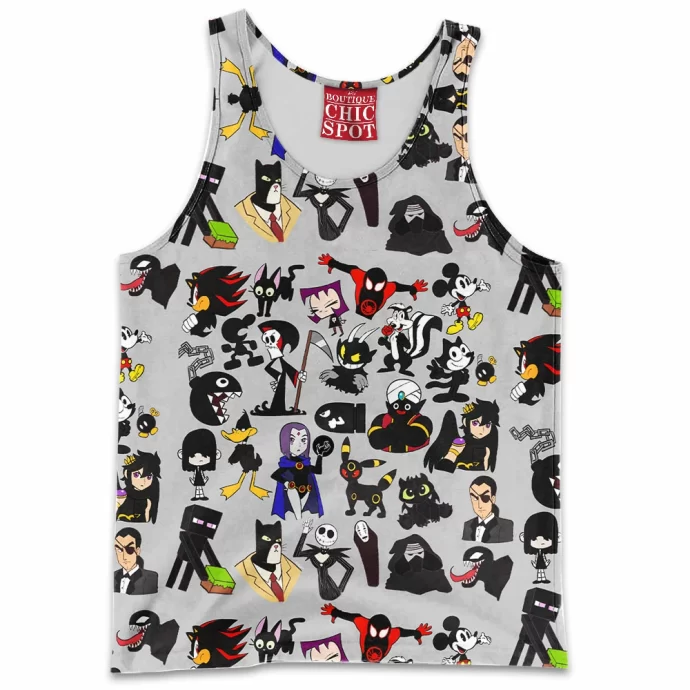 Black Characters Tank Top