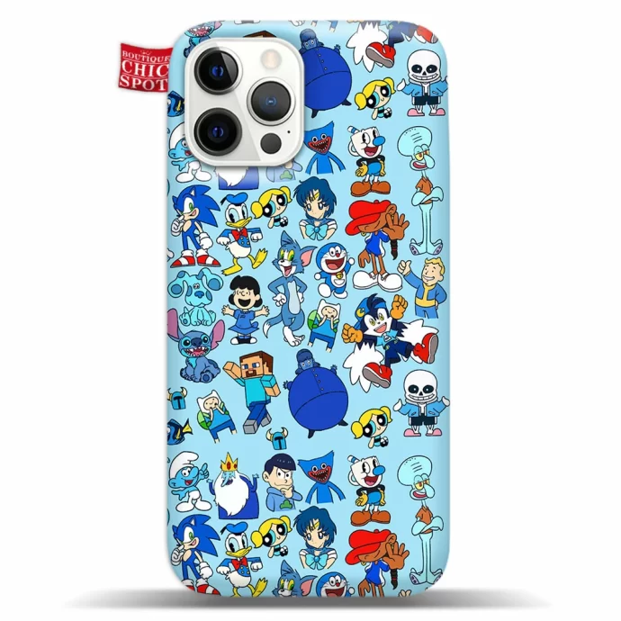 Blue Characters Phone Case Iphone