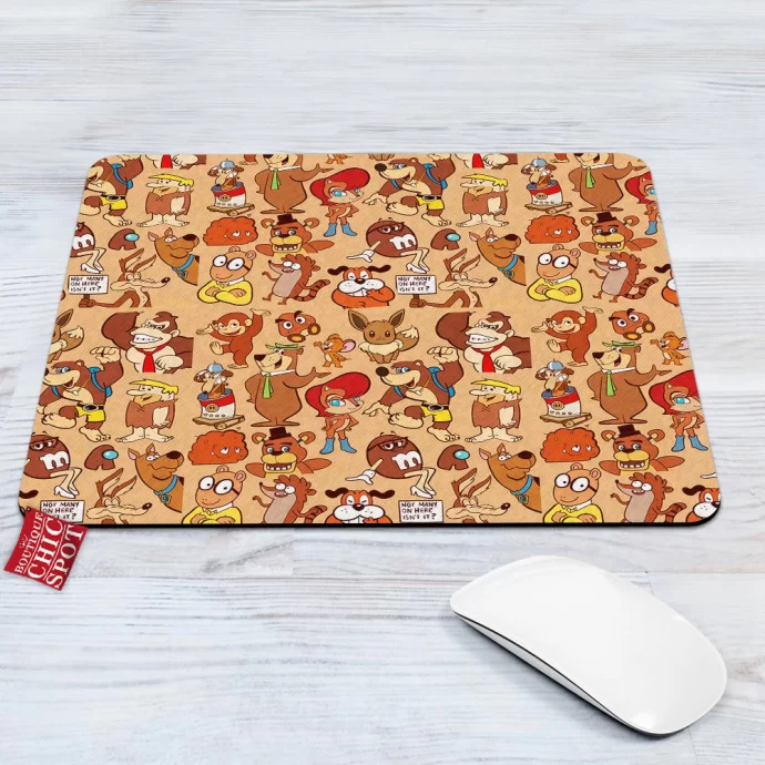 Brown Characters Mouse Pad