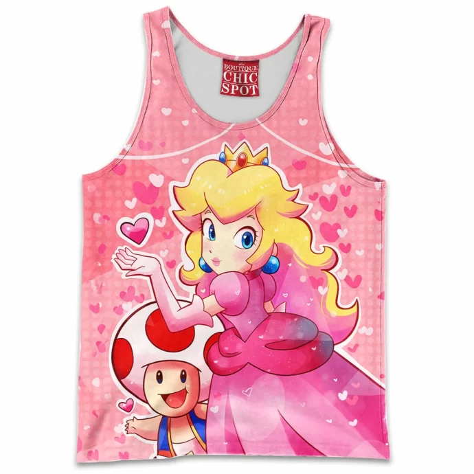 Princess Peach And Toad Tank Top