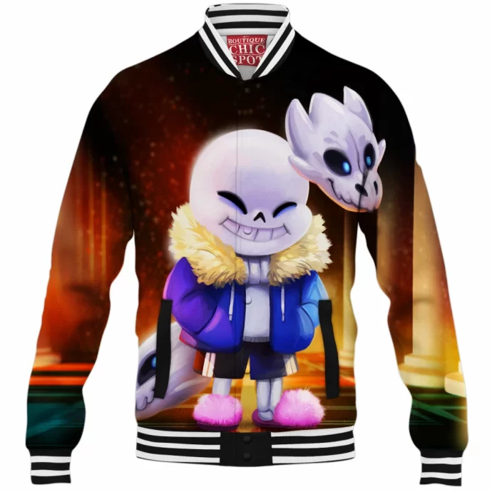 Sans From Undertale Baseball Jacket